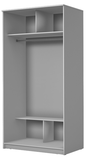 Шкаф 2-х створчатый Хит-22-12/2-22 с цветным стеклом, белое №10, Дуб сонома в Элисте - изображение 1
