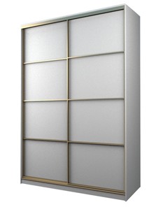 Шкаф 2-х створчатый MAX МШ-27-6-16-11, Профиль Золото/Цвет Белый в Элисте
