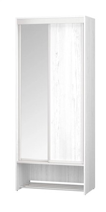 Шкаф двухдверный Ольга-Милк 10 с зеркалом в Элисте - изображение