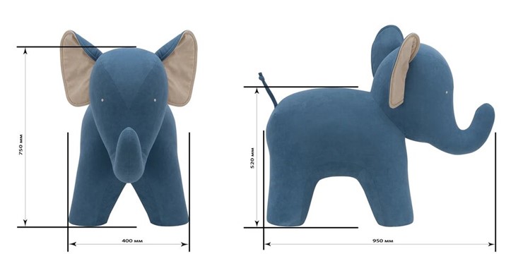 Пуф Leset Elephant (Omega 45/Omega 2) в Элисте - изображение 7