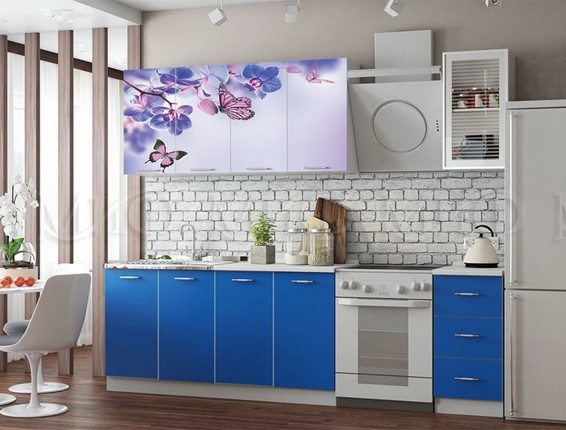 Кухонный гарнитур фотопечать Бабочки 2,0 в Элисте - изображение
