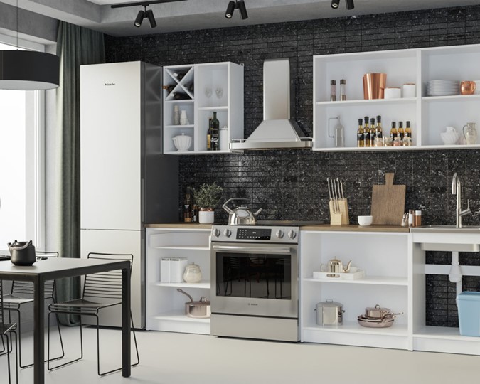 Гарнитур кухонный Милана 1,9 м (Белый) в Элисте - изображение 1
