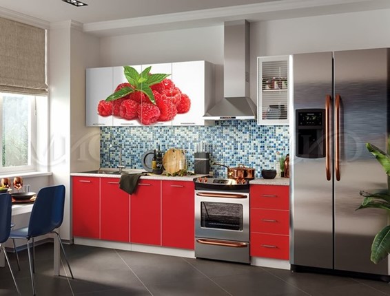 Гарнитур кухонный фотопечать Малина 1,8 в Элисте - изображение