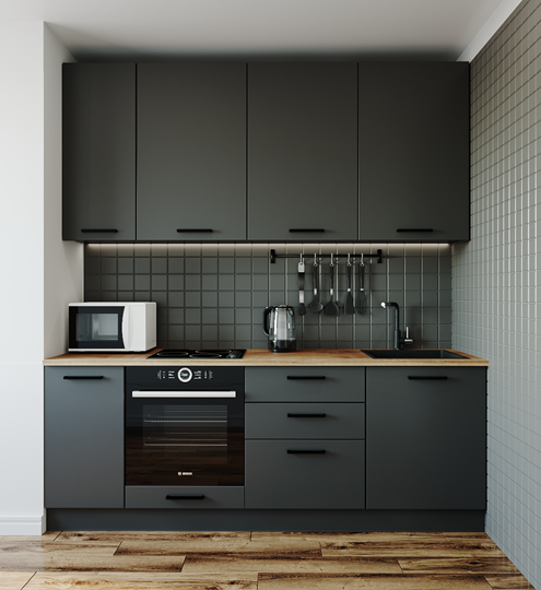 Кухонный гарнитур Антрацит-2200 в Элисте - изображение