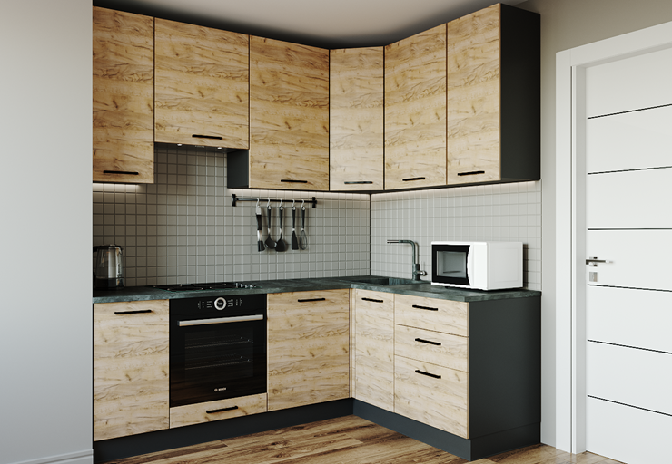 Модульная кухня Крафт-2200х1600 в Элисте - изображение