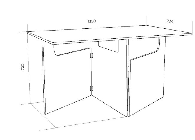 Кухонный стол раскладной ХИТ -СО-6, Ясень шимо светлый в Элисте - изображение 1