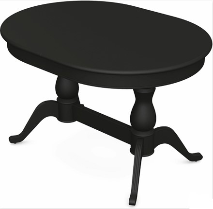 Кухонный раздвижной стол Фабрицио-2 исп. Овал 1200, Тон 12 (Морилка/Эмаль) в Элисте - изображение