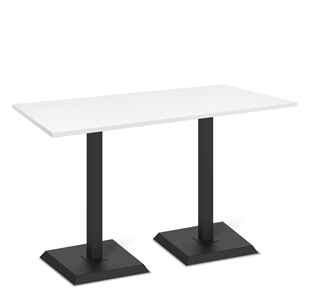 Кухонный обеденный стол SHT-TU5-BS2/Н110 (2 шт.)/ТT 120/80 (черный/белый шагрень) в Элисте