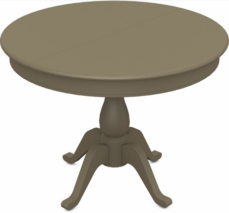 Кухонный раздвижной стол Фабрицио-1 исп. Круг 820, Тон 40 (Морилка/Эмаль) в Элисте - изображение