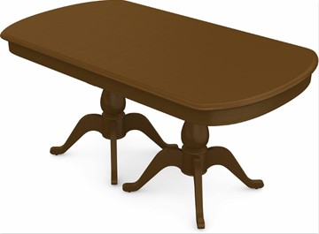 Кухонный стол раскладной Фабрицио-2 исп. Мыло большой 2 вставки, Тон 2 (Морилка/Эмаль) в Элисте
