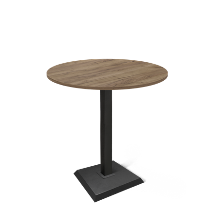 Барный стол SHT-TU5-BS2/H110 / SHT-TT 90 ЛДСП (дуб галифакс табак/черный) в Элисте - изображение