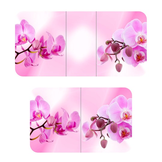 Стол раздвижной ПГ-02СТФ белое/орхидея/39 прямые трубы хром в Элисте - изображение 2