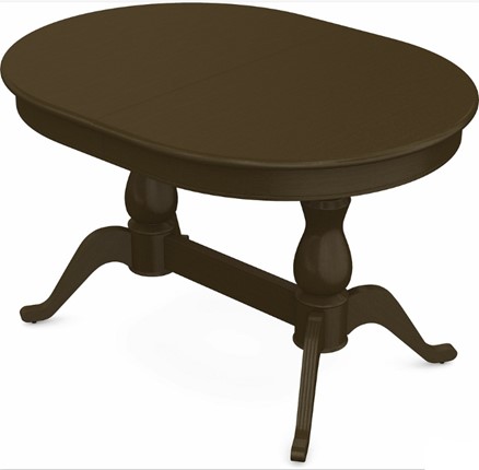 Обеденный раздвижной стол Фабрицио-2 исп. Овал 1600, Тон 5 (Морилка/Эмаль) в Элисте - изображение