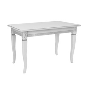 Раздвижной стол Leset Дакота 1Р (Белый 9003 с серебрянной патиной) в Элисте - предосмотр