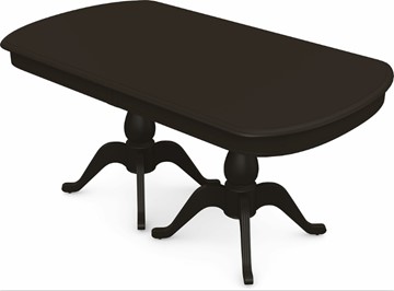 Деревянный стол на кухню Фабрицио-2 исп. Мыло большой 3 вставки, Тон 11 (Морилка/Эмаль) в Элисте