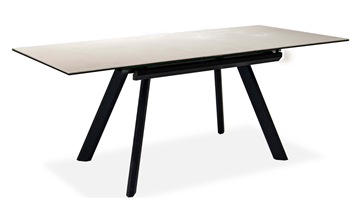 Кухонный стол раздвижной Бордо 2CQ 160х90 (Oxide Avorio/Графит) в Элисте - предосмотр 1