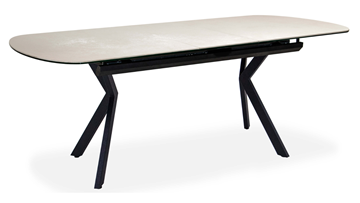 Кухонный стол раздвижной Шамони 3CX 180х95 (Oxide Avorio/Графит) в Элисте - предосмотр 1