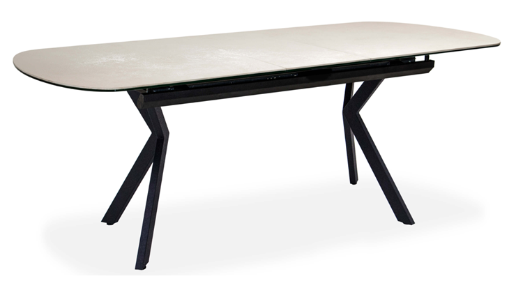 Кухонный стол раздвижной Шамони 3CX 180х95 (Oxide Avorio/Графит) в Элисте - изображение 1