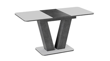 Кухонный стол раздвижной Чинзано тип 1 (Моод темный/стекло белое матовое) в Элисте - предосмотр 1