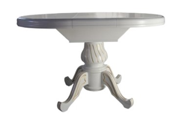 Кухонный стол раздвижной Ф-100(130), на одной ножке, (стандартная покраска) в Элисте - предосмотр 2