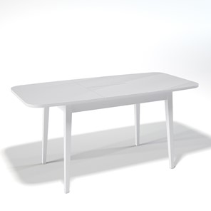 Обеденный раздвижной стол Kenner 1200M (Белый/Стекло белое глянец) в Элисте - предосмотр 1