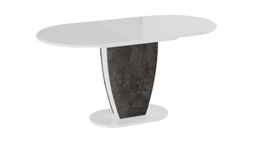 Кухонный раскладной стол Монреаль тип 1 (Белый глянец/Моод темный) в Элисте - предосмотр 1