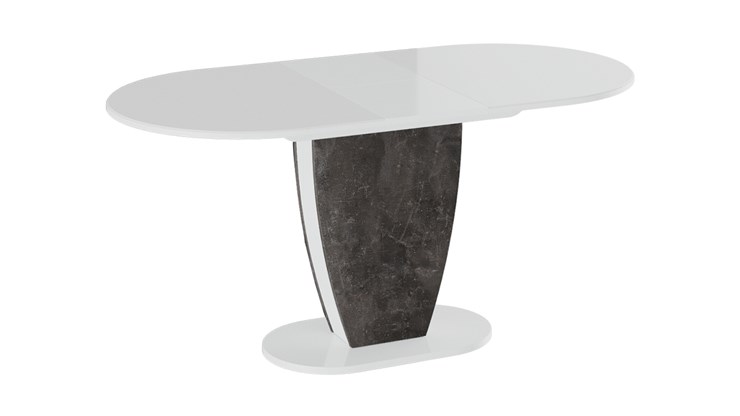 Кухонный раскладной стол Монреаль тип 1 (Белый глянец/Моод темный) в Элисте - изображение 1