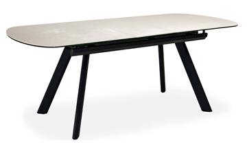 Кухонный раздвижной стол Шамони 2CQ 160х90 (Oxide Avorio/Графит) в Элисте - предосмотр 1