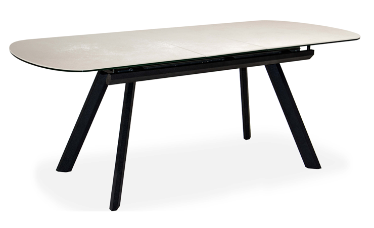 Кухонный раздвижной стол Шамони 2CQ 160х90 (Oxide Avorio/Графит) в Элисте - изображение 1