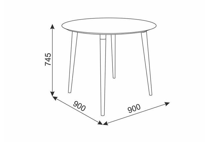 Стол кухонный Сканди 2, серый/венге в Элисте - изображение 1