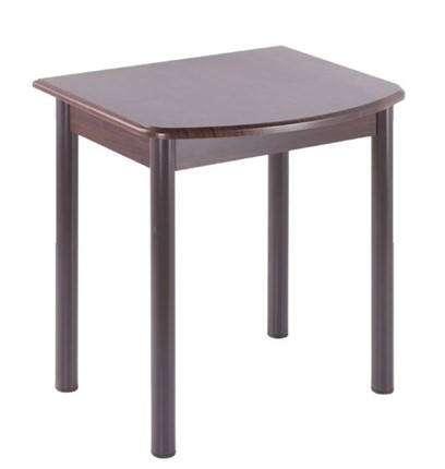 Пристенный стол НСПГ-01 МДФ, венге/венге/38 прямые трубки крашеные коричневый в Элисте - изображение