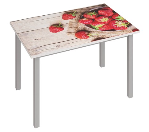 Кухонный стол раздвижной Фристайл-3, Клубника в Элисте - изображение