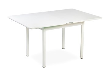 Кухонный стол СПА-07 СТФ, белый/фотопечать лазурит/опоры прямые белый в Элисте - предосмотр 1