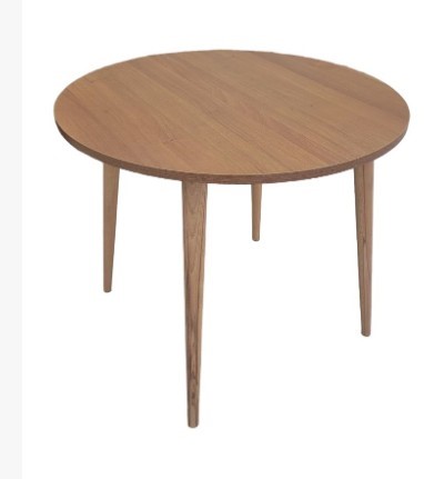 Кухонный стол круглый Орех Гварнери д. 90 см ЛДСП в Элисте - изображение 4