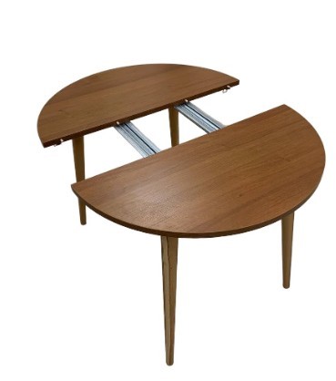 Кухонный стол круглый Орех Гварнери д. 90 см ЛДСП в Элисте - изображение 5