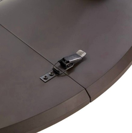 Обеденный круглый раздвижной стол Орех темный д. 100 см МДФ в Элисте - изображение 6
