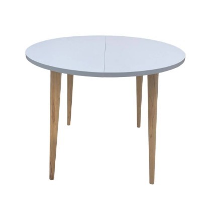 Кухонный стол круглый Серый камень 90*90 см ЛДСП в Элисте - изображение 3