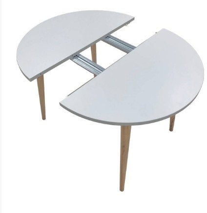 Кухонный стол круглый Серый камень 90*90 см ЛДСП в Элисте - изображение 4