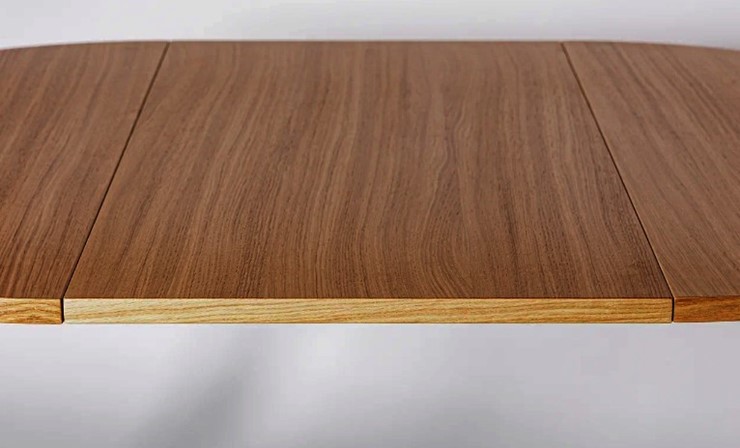 Кухонный раздвижной круглый стол Шпон Дуба д. 100 см МДФ в Элисте - изображение 14