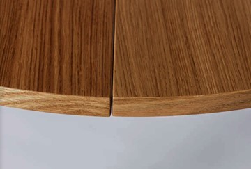 Кухонный стол круглый Шпон Дуба д. 90 см МДФ в Элисте - предосмотр 5