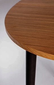 Кухонный стол круглый Шпон Дуба д. 90 см МДФ в Элисте - предосмотр 6