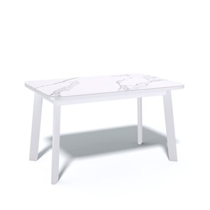 Кухонный стол раскладной AA1200 (белый/керамика мрамор белый) в Элисте