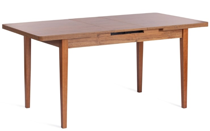 Кухонный стол раскладной AISHA (mod. 1151) ЛДСП+меламин/дерево граб, 130+35х80х75, walnut (орех) в Элисте - изображение 5