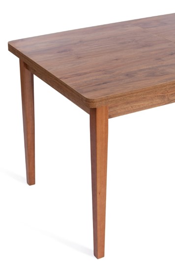 Кухонный стол раскладной AISHA (mod. 1151) ЛДСП+меламин/дерево граб, 130+35х80х75, walnut (орех) в Элисте - изображение 6