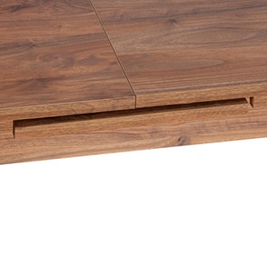 Кухонный стол раскладной AISHA (mod. 1151) ЛДСП+меламин/дерево граб, 130+35х80х75, walnut (орех) в Элисте - предосмотр 7