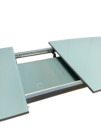 Кухонный стол раскладной AZ1400 (серый/стекло серое глянец) в Элисте - изображение 3