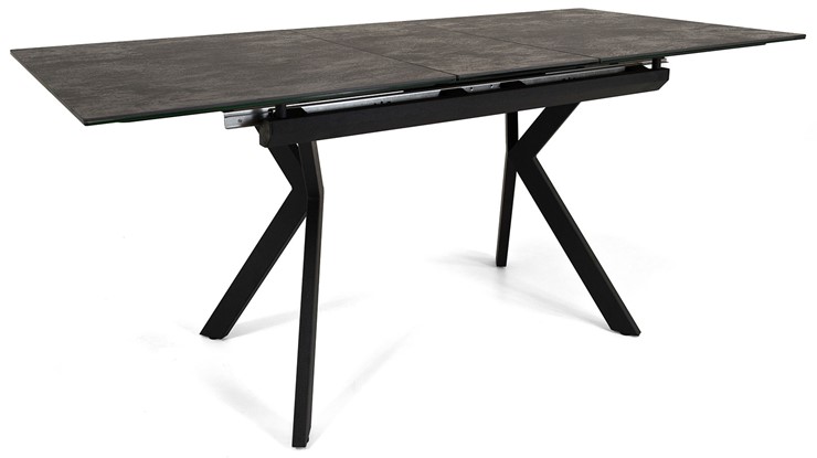 Кухонный стол раскладной Бордо 1CX 140х85 (Oxide Nero/Графит) в Элисте - изображение 2