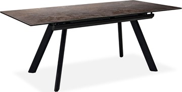Кухонный стол раскладной Бордо 2CQ 160х90 (Oxide Moro/Графит) в Элисте - предосмотр 1