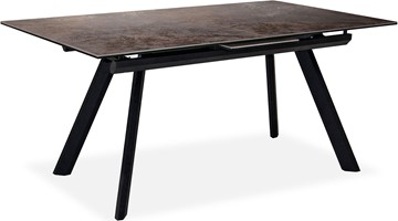 Кухонный стол раскладной Бордо 2CQ 160х90 (Oxide Moro/Графит) в Элисте - предосмотр