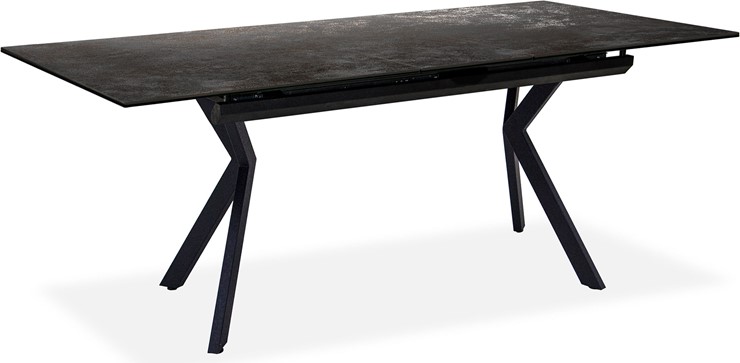 Кухонный раздвижной стол Бордо 3CX 180х95 (Oxide Nero/Графит) в Элисте - изображение 1